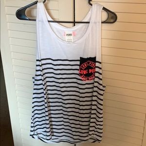 Brand New White and Black Tank Top from Pink
